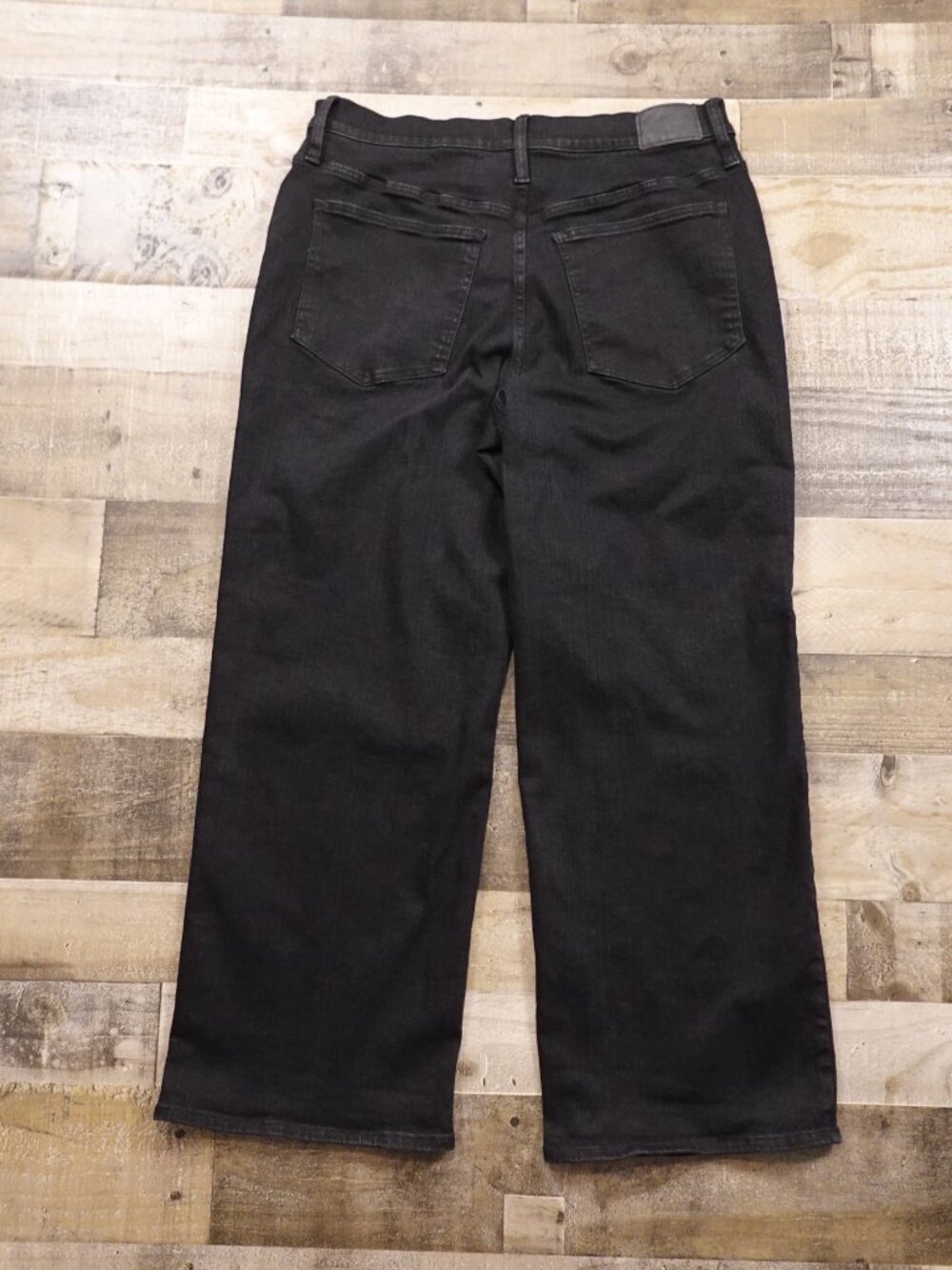 Madewell Perfect Vintage Wide-Leg Jeans Women’s 33 Black High Rise 29" - Picture 9 of 12